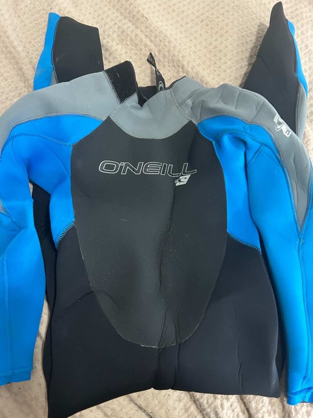 O'Neill Blue & Black Neoprene Wetsuit Size 10